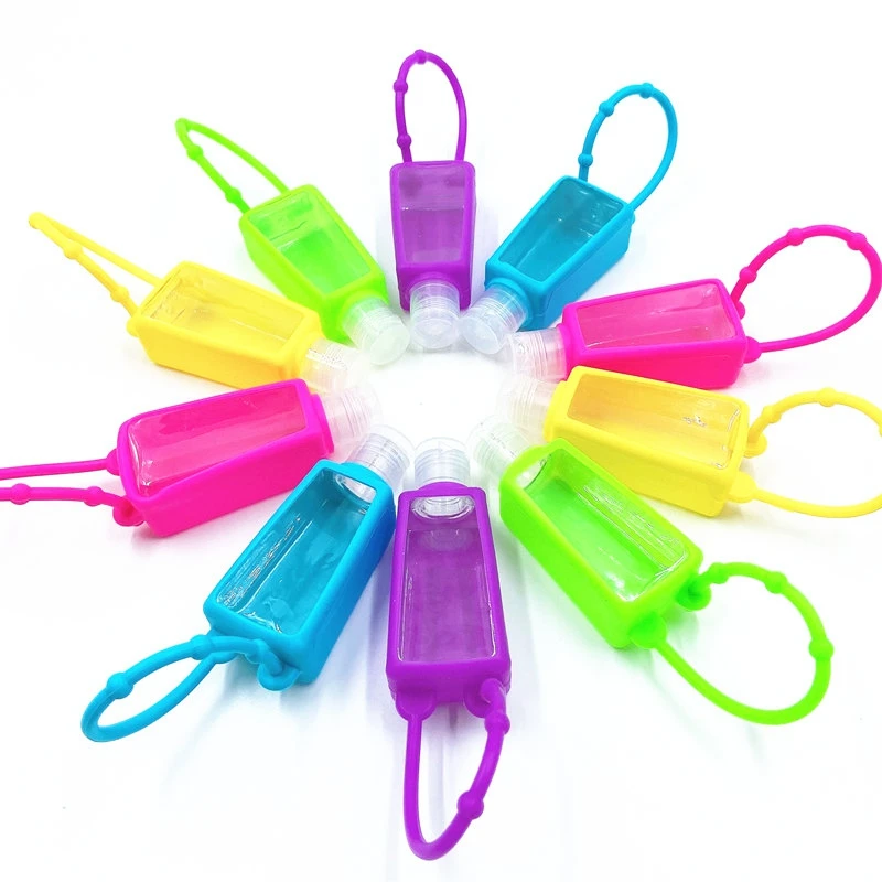 10Pcs/Lot 30ml Mini Cute Empty Bottle Portable Traveling Refillable Bottle Silicone Hand Sanitizer Perfume Holder