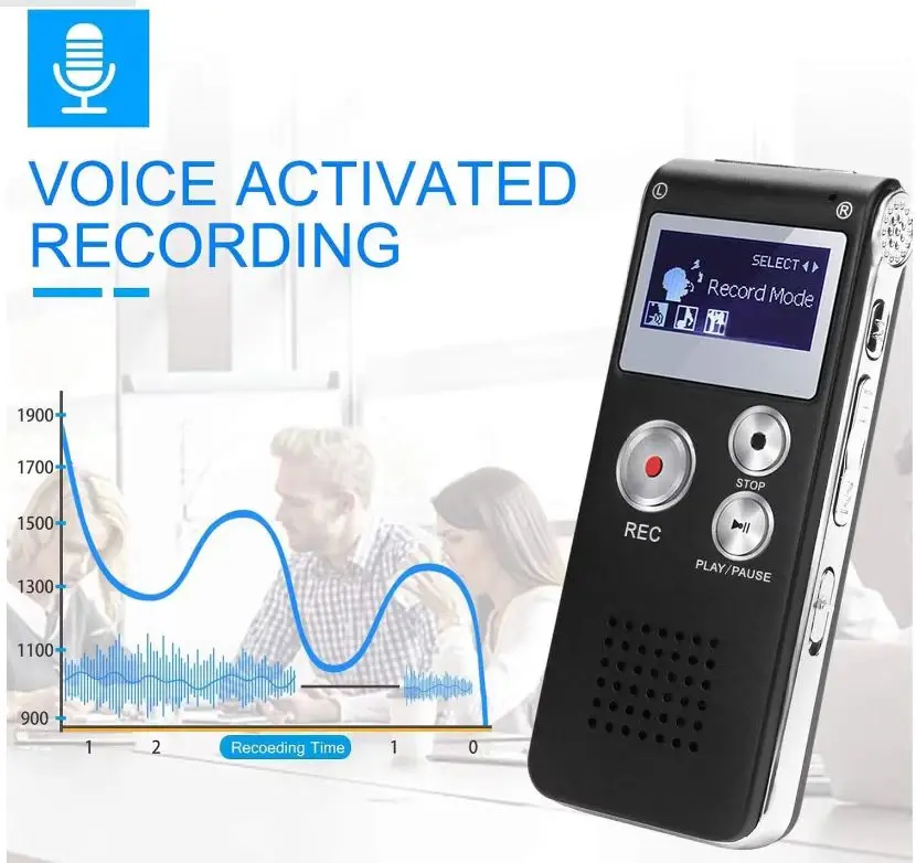 Портативная цифровая записывающая ручка 8G интеллектуальная запись mp3-плеер для