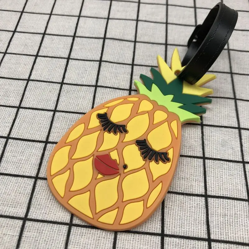 Аксессуары для путешествий с ананасом креативная бирка багажа силиконовый