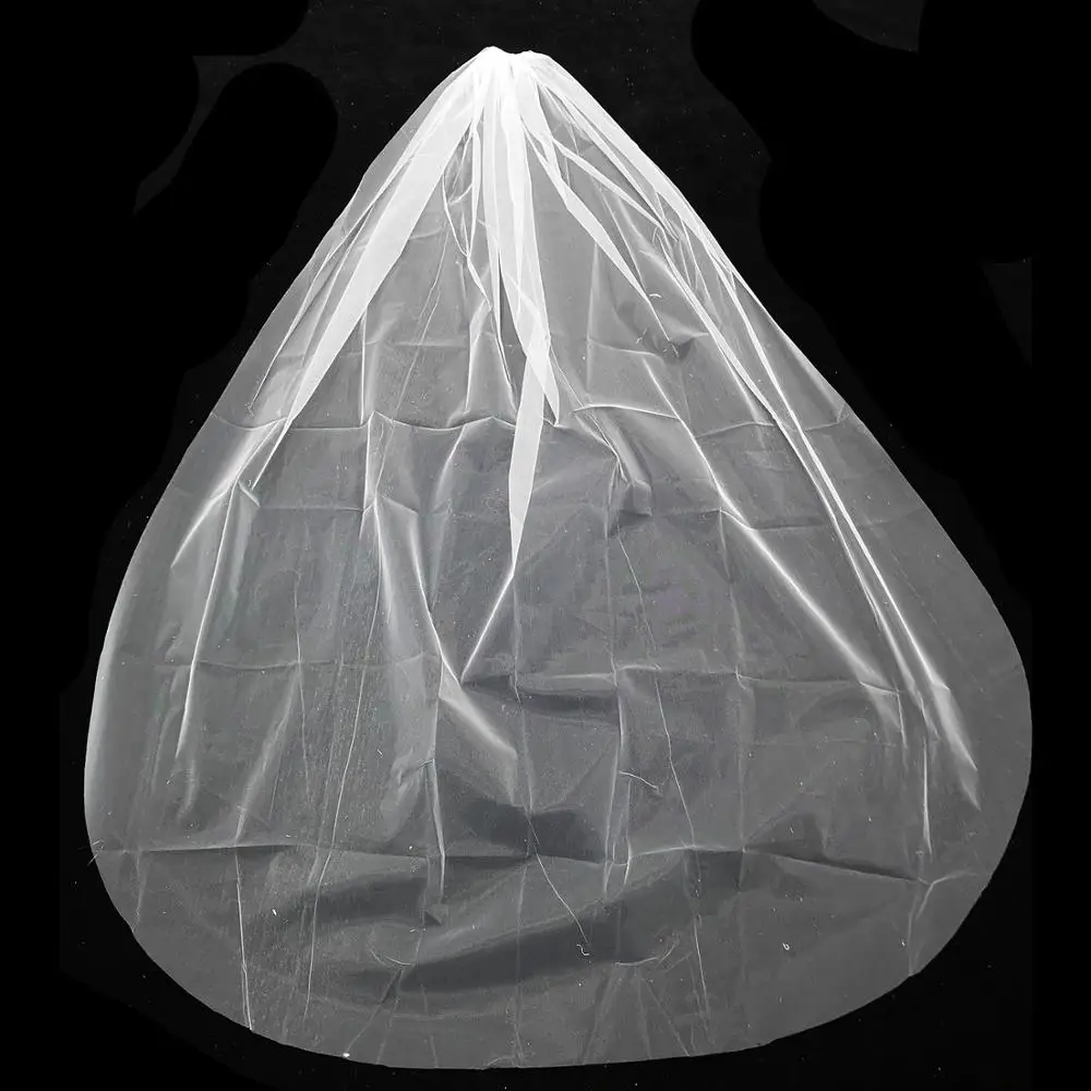 Недорогая длинная белая вуаль для новобрачных однослойная простая с гребнем