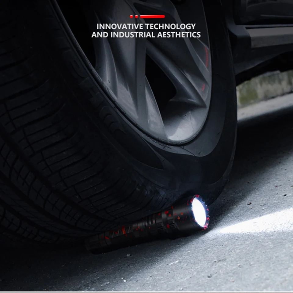 

Shock Resistant Hard Light Self Defense Bulbs Xhp50.2 Led Flashlight Torch Cree 18650 or 26650 Rechargeable Battery