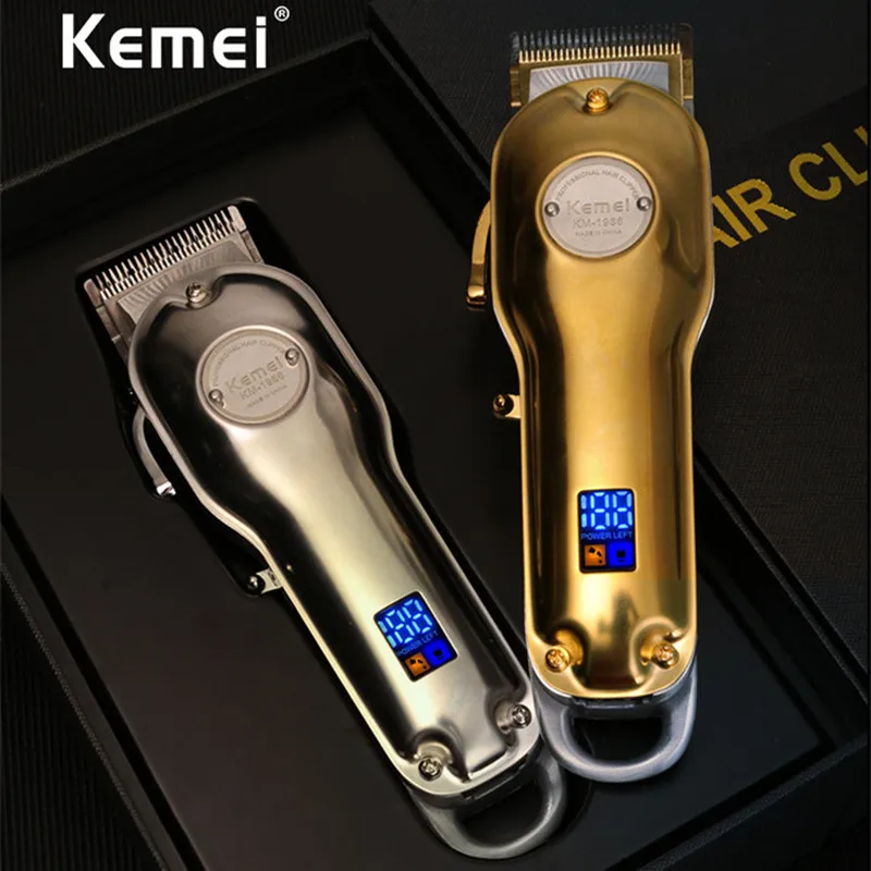 Kemei 1986 триммер для волос профессиональная электрическая машинка стрижки с