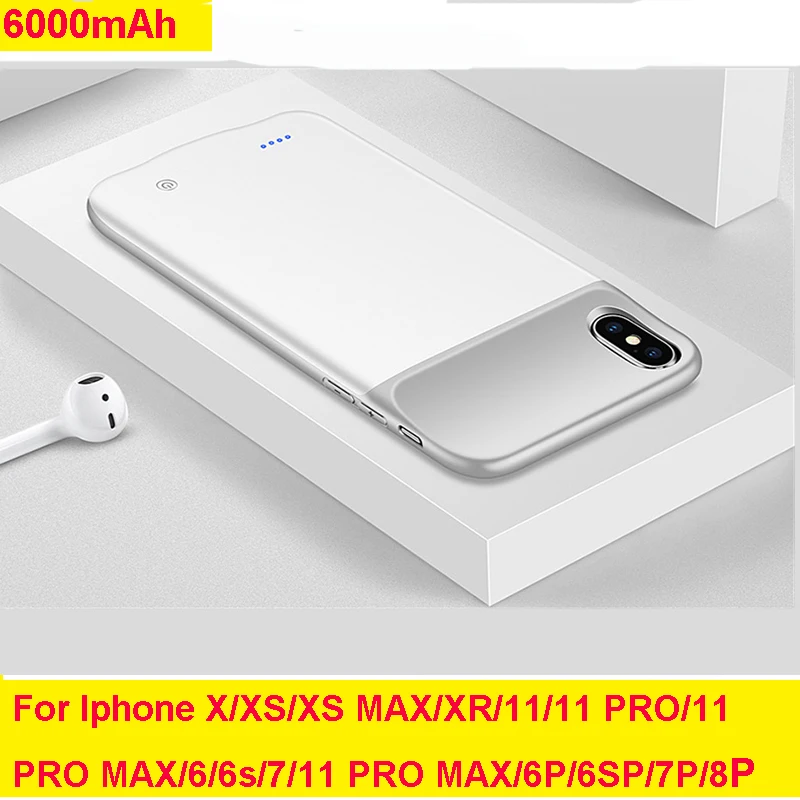 Iphone 11 Pro Max Xs Xr зарядное устройство ультра тонкий внешний аккумулятор чехол