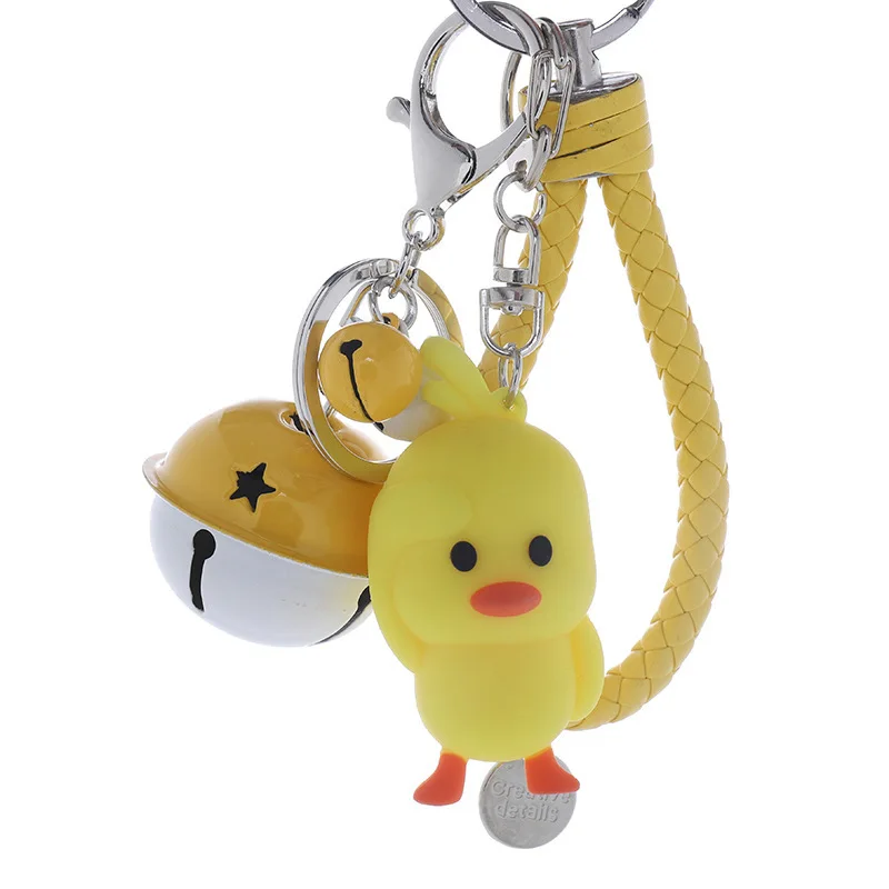Брелок брелок с маленьким колокольчиком милый желтой уткой из аниме|Брелоки| |