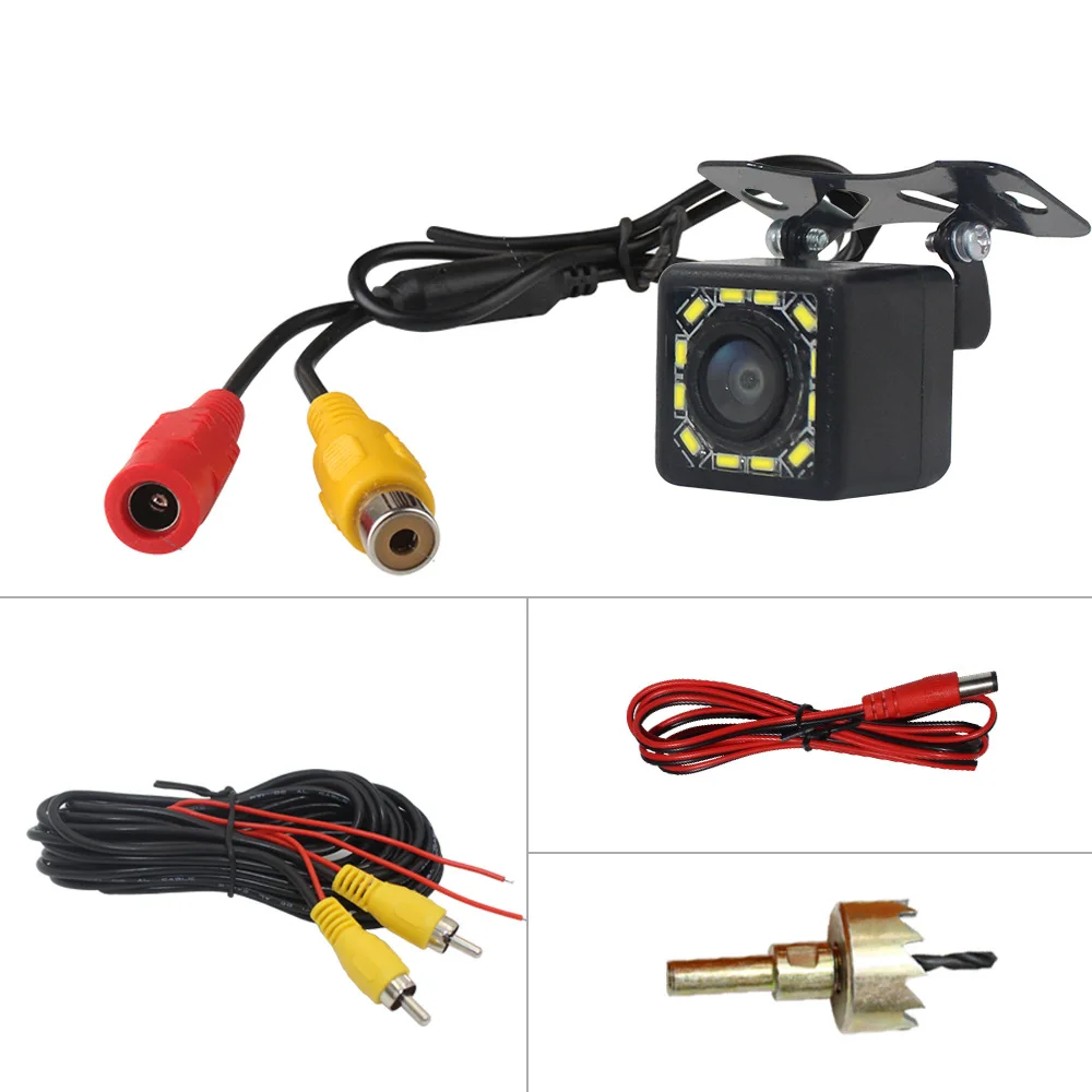 

Car Rear View Camera 12 LED Night Vision Reversing Auto Parking Monitor CCD Waterproof 170 Degree HD Video