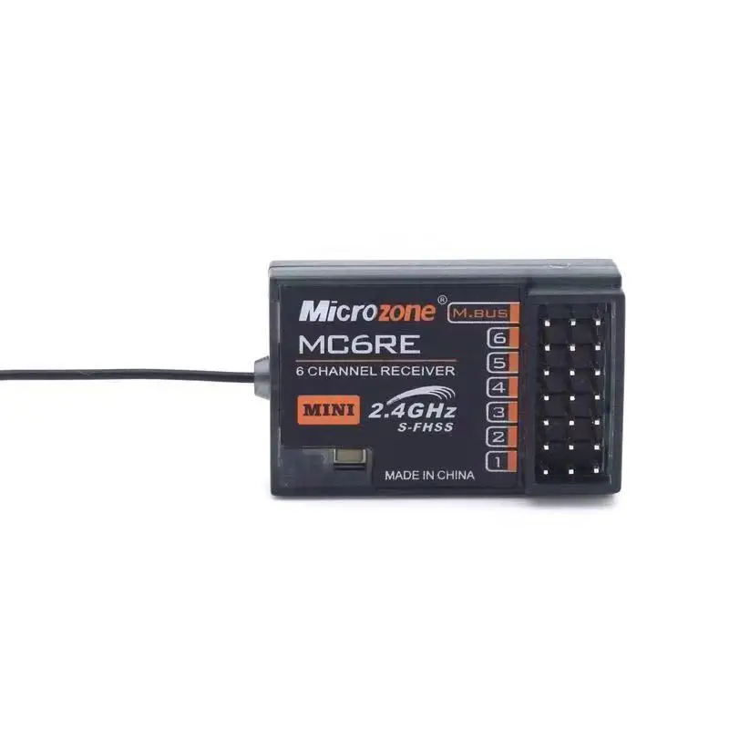 MicroZone MC6RE MIni/MC7RB приемник 6CH для MC6C 2 4G контроллер передатчик радиоуправляемого