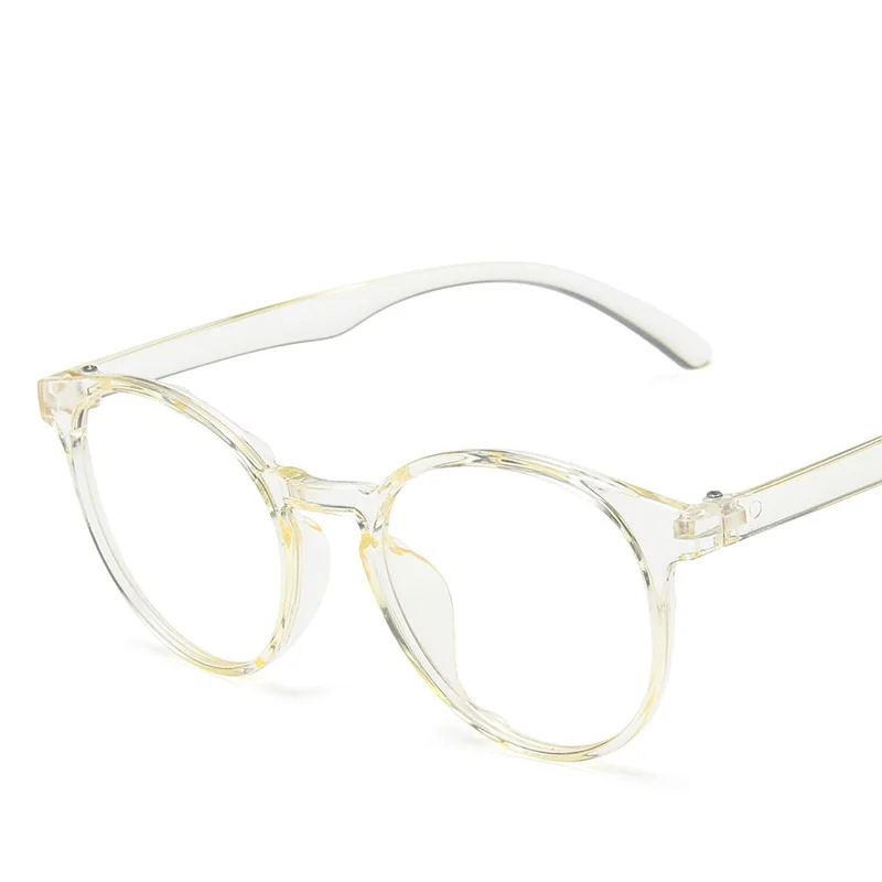 

Big Round Glasses Optical Eyeglasses 2020 New Vintage Blue Light Blocking Glasses Retro Oculos Feminine Mans Clear Gafas De Sol