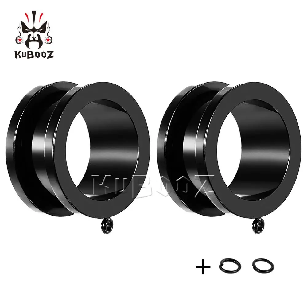 Style2 Kubooz Новая Мода пирсинг в уши, туннели расширители для ушей хирургические Stianless стальные классические gugues Muiti Coloer - Окраска металла: Style2