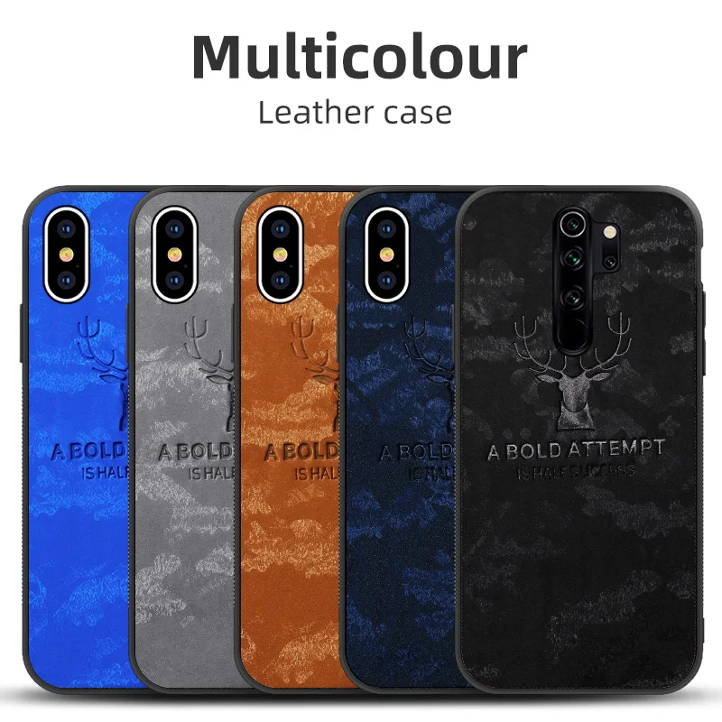 

Cloth Texture Deer Phone Case For Xiaomi Mi 11 6 6X Mi 8 9 Mi8 Mi9 SE Mix3 Cases Mi CC9 A3 Pro Redmi S2 Capa Soft Covers Bumper
