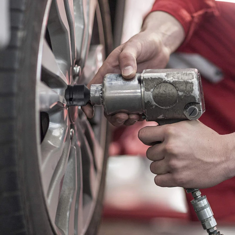 

1/4 3/8 1/2 3/4 Inch Drive, 6-Piece Female To Male Air Impact Adapter and Reducer Socket Set Tapered Square End Hand Tools