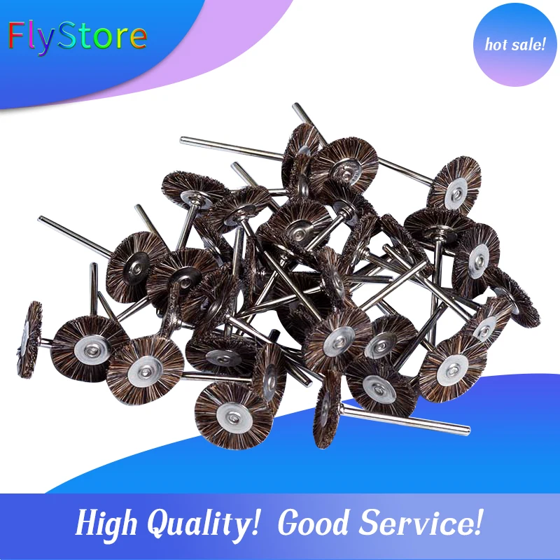 Вращающаяся щетка для полировки конского волос 50 шт.|wheel bearing|brush and dustpan setbrush craft |
