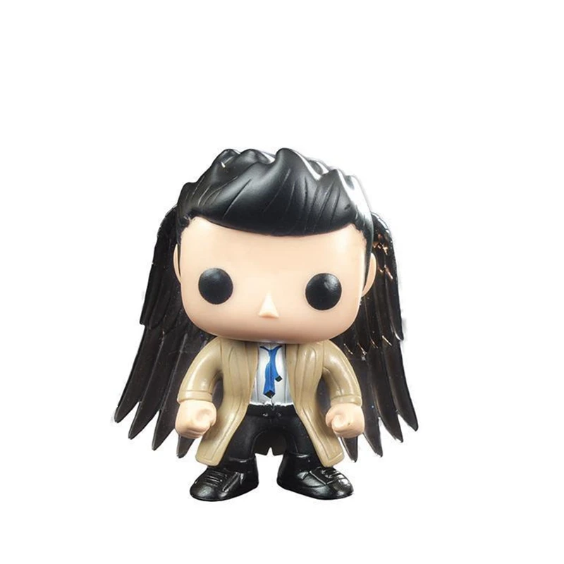 Funko Pop сериал «Сверхъестественное» Дин Винчестер Castiel Экшн фигурки игрушки 10 см - Цвет: No Box