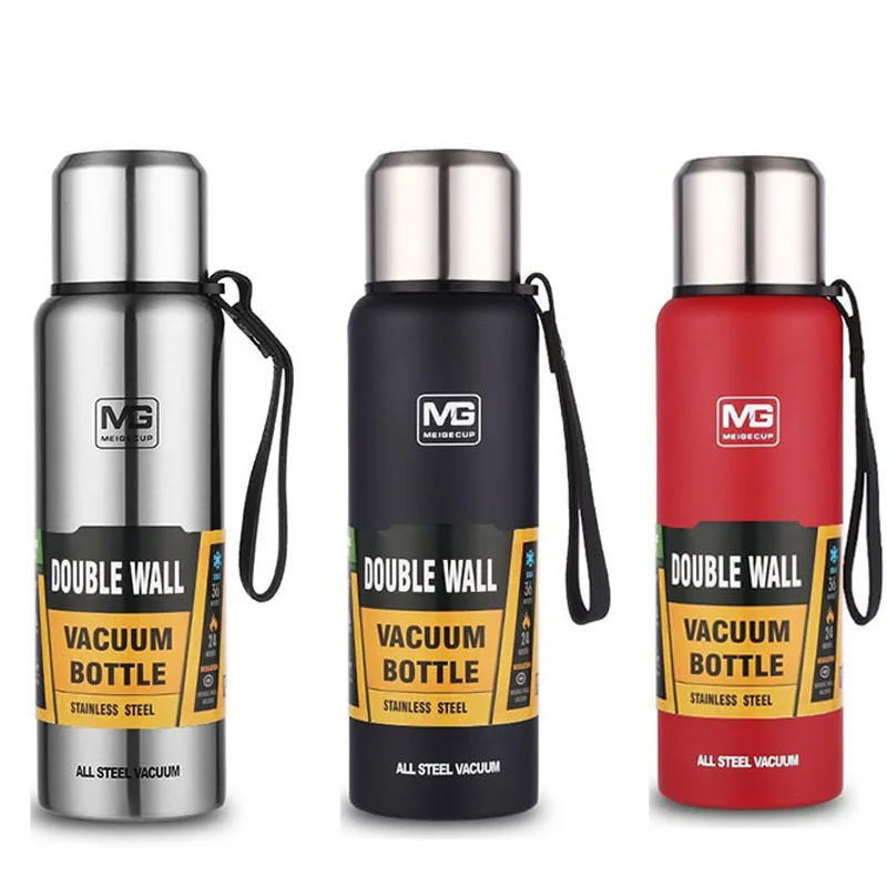 Термос с двойными стенками из нержавеющей стали вакуумные склянки и бутылки для