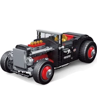 two forms speed champions retro modified classic car vehicle moc diy building blocks sets rally racers model bricks toys for kid