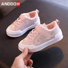 Размеры 21-30; Износостойкие кроссовки крючки для девочек петля; Нескользящая подошва; Кеды для малышей Повседневная одежда для малышей; Детская одежда; Обувь с дышащим