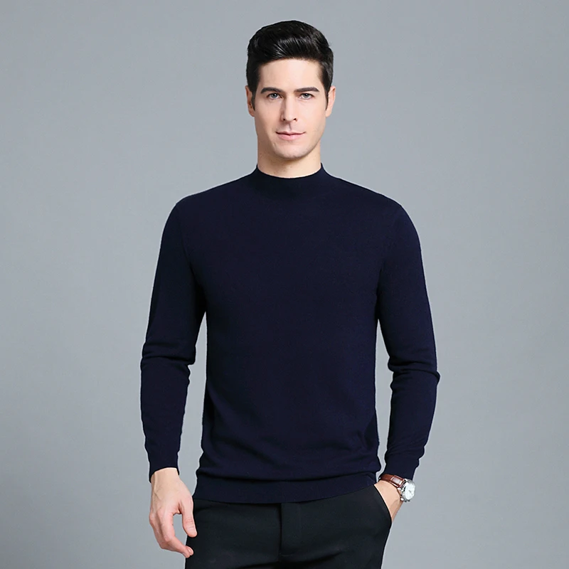 UNIVOS KUNI 2019 Мужская водолазка свитер Новое поступление весна и осень Бизнес Стиль