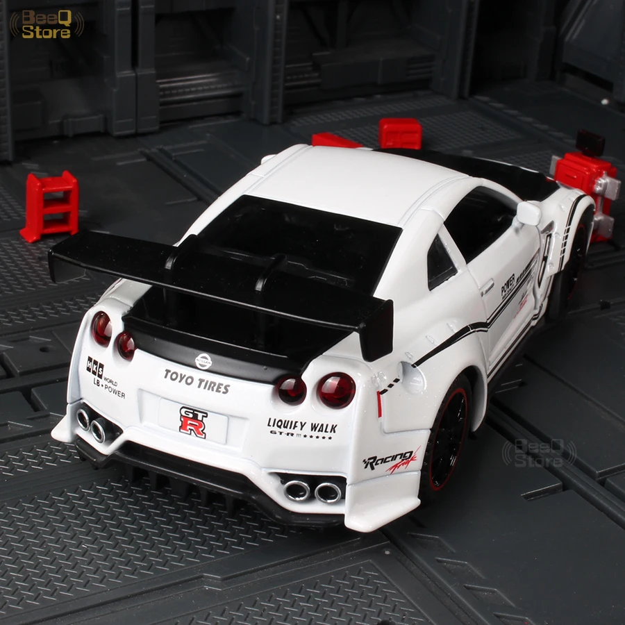 Автомобиль из сплава 1:32 NISSAN GTR R35 с широким кузовом Модель гоночного автомобиля