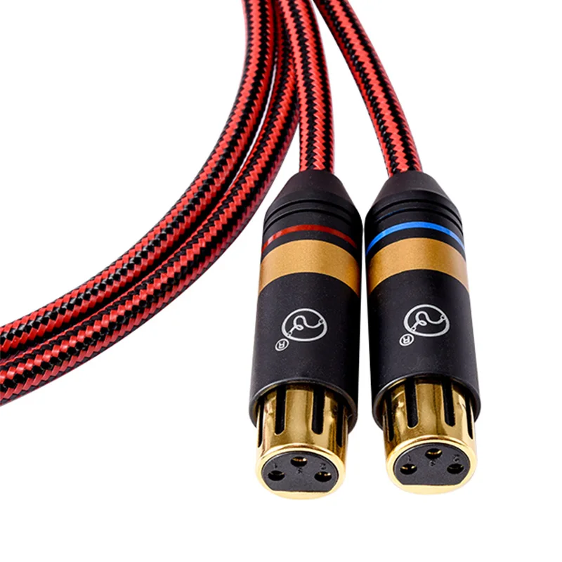 Кабель Fanmusic ZY ZY-395 2XLR-F — сигнальный кабель 2RCA Advanced Edition ZY395