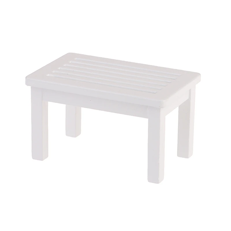 

1pcs 1:12 Dollhouse Miniature Wooden Tea Table Furniture Accessories Toys