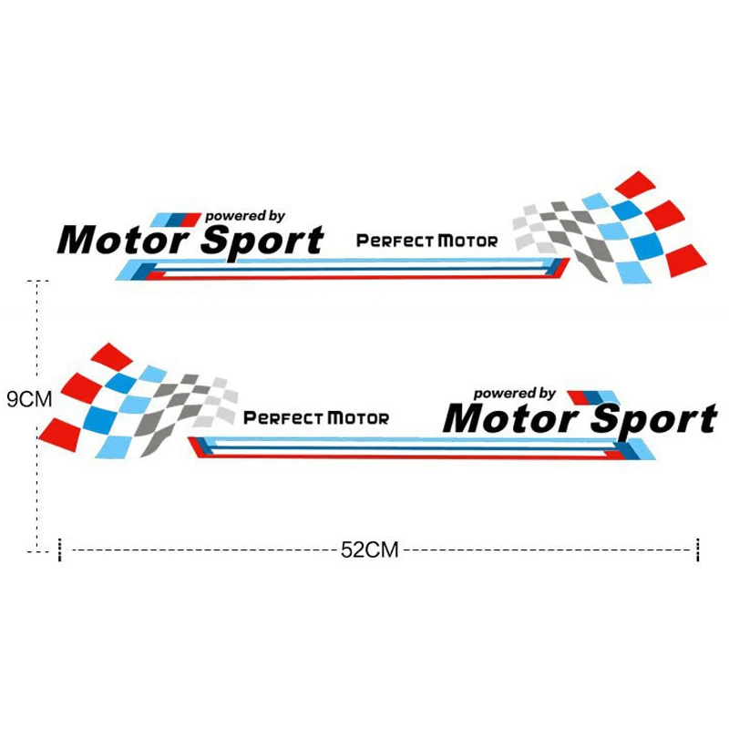 Автомобильный Стайлинг м гоночная юбка полосатая наклейка моторная Спортивная