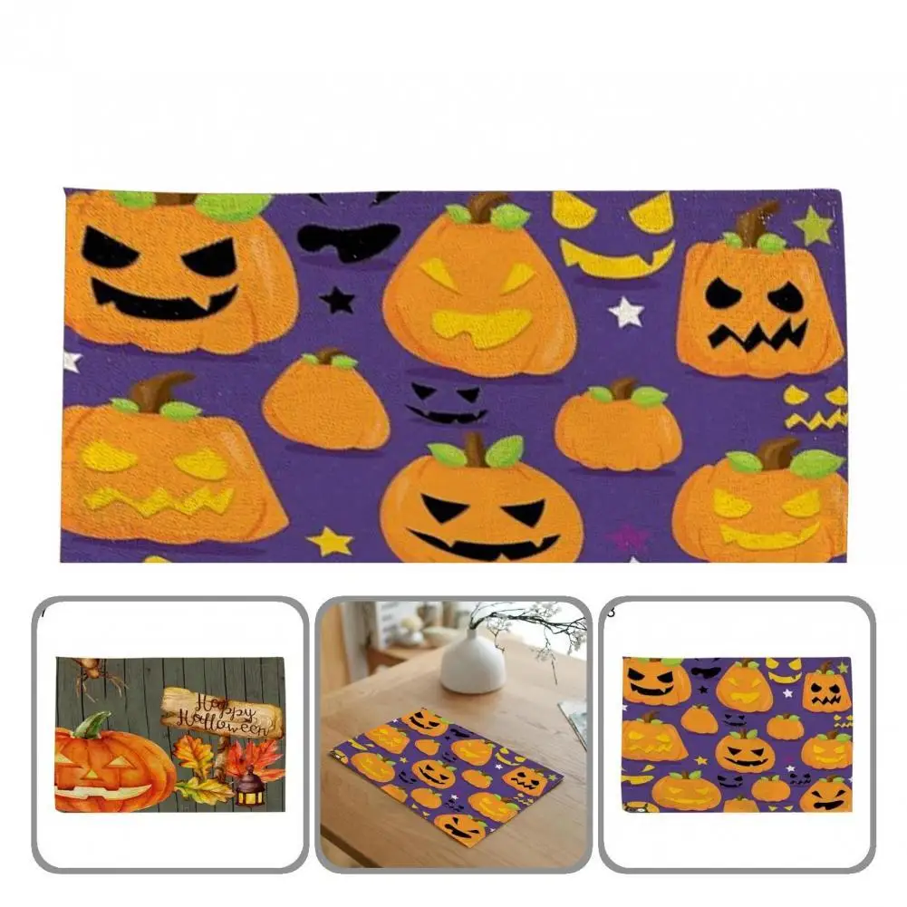 

Linen Useful Cup Dishes Plates Pad Funny Table Mat No Deformation Home Decor