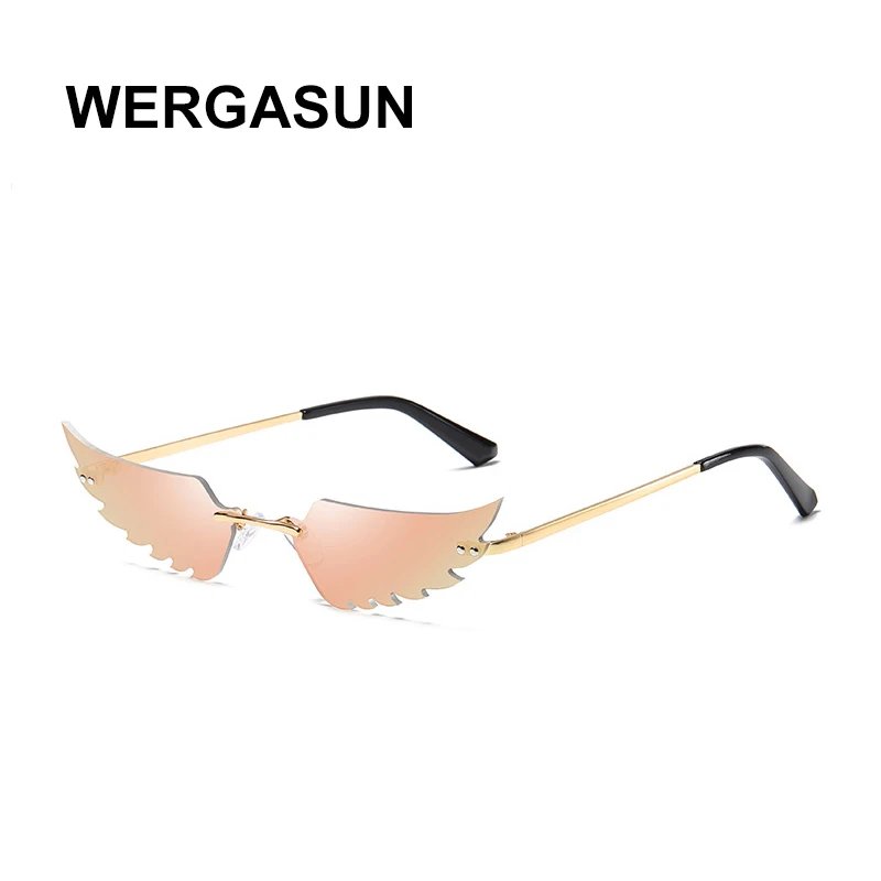 Ретро солнцезащитные очки WERGASUN кошачий глаз женские черные треугольные