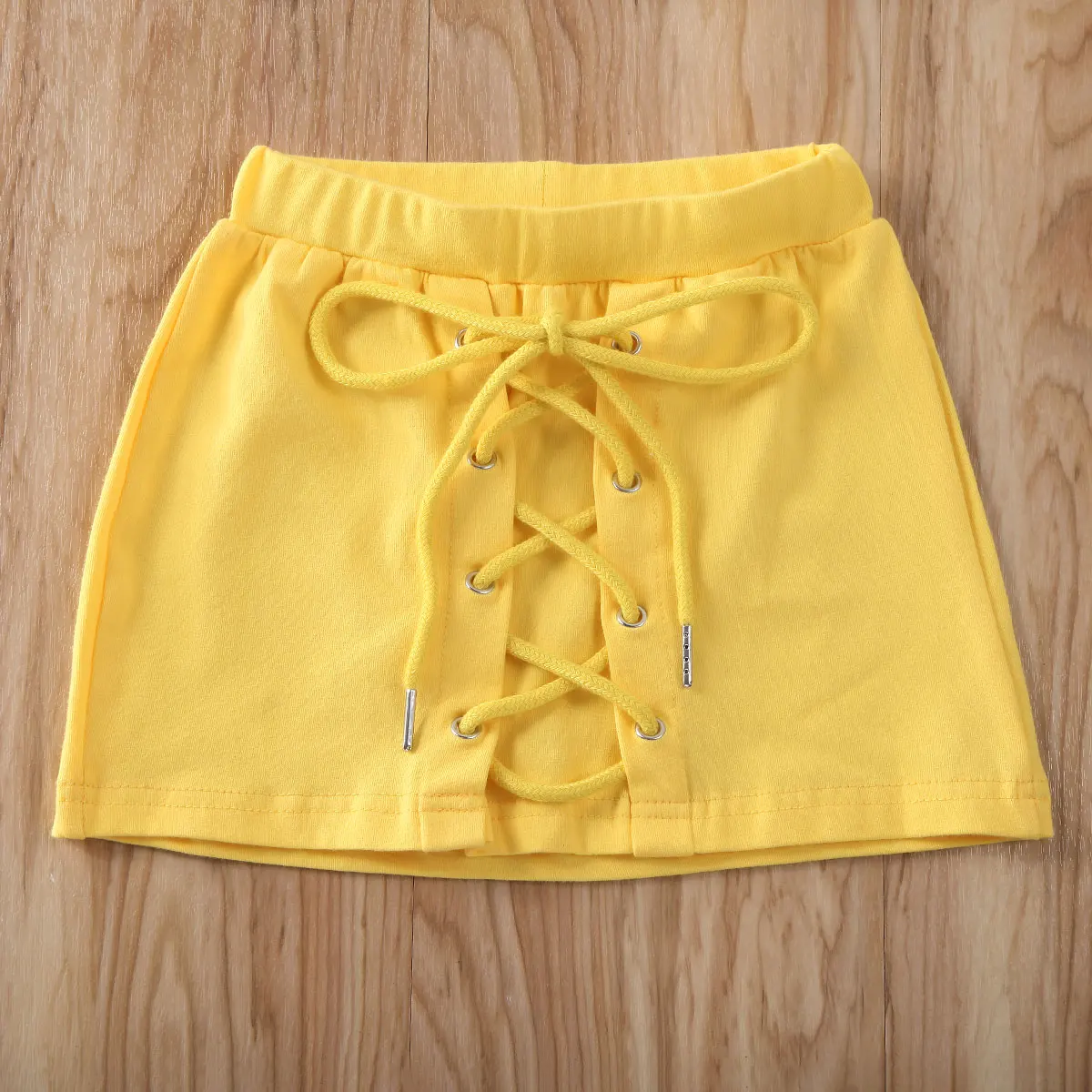 Детская футболка с длинным рукавом и капюшоном + бандажная юбка|Комплекты одежды