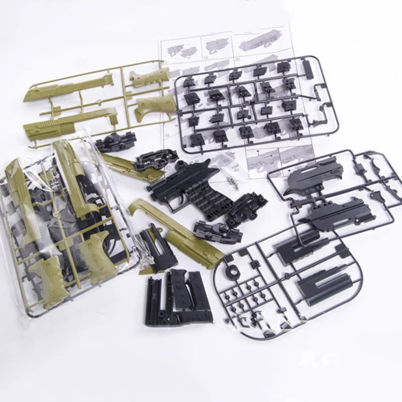 Строительные блоки игрушечный пистолет Колт болт пустыня Орел сборка игрушка