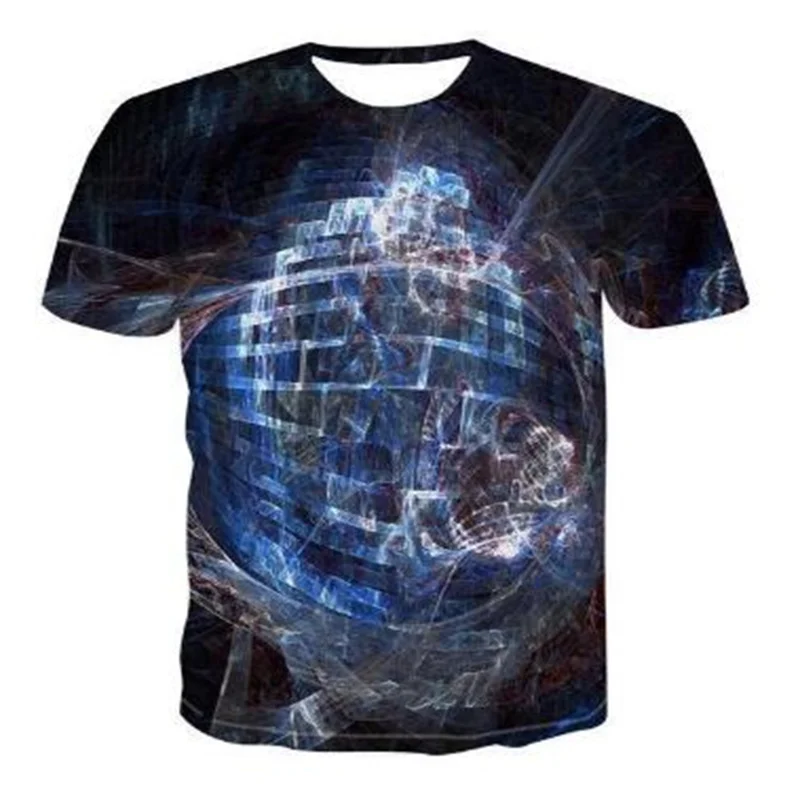 

Футболка мужская повседневная с коротким рукавом и круглым вырезом