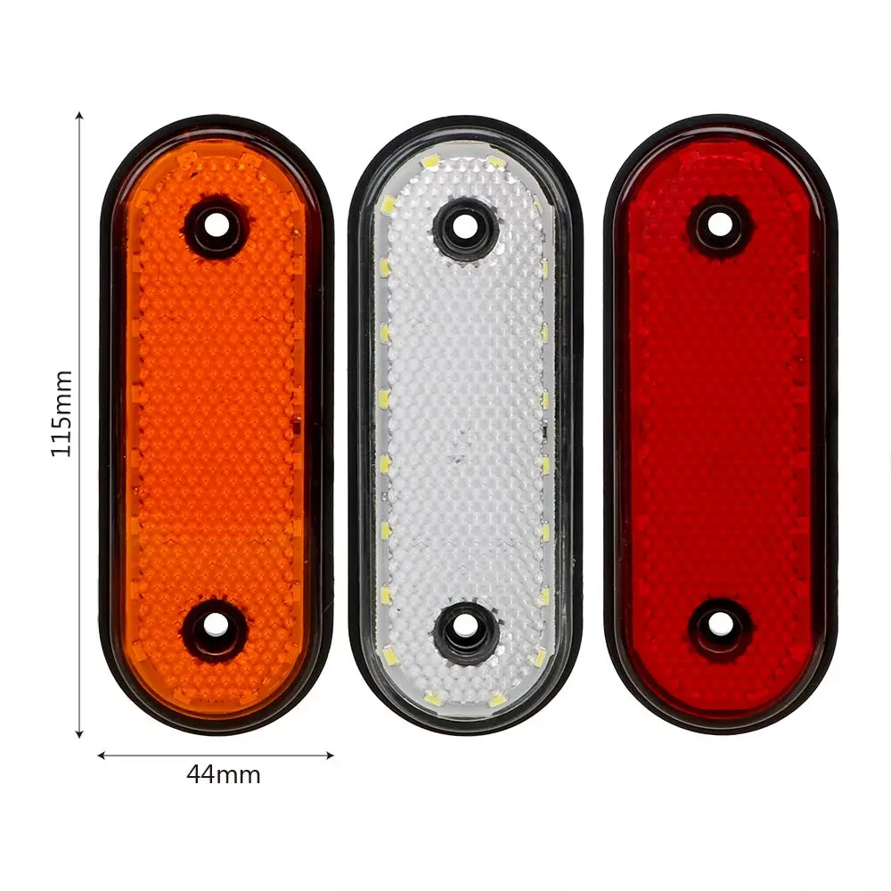 

Red Yellow White Clearance Lamp 20 LED Signal Lamp Car-styling Truck Side Marker Lights DC 24V Auto Accessories