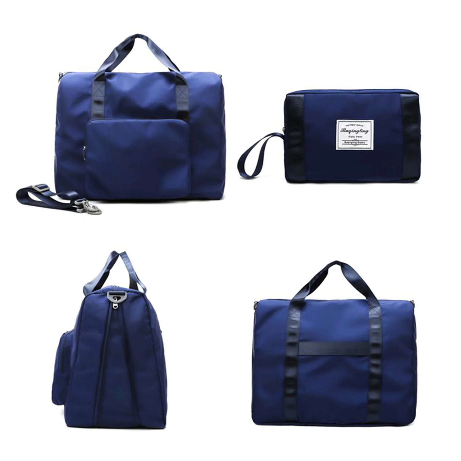 Travel Duffel Bag Sports Tote Gym Portable Lightweight Waterproof Oxford Fabric With Trolley Sleeve For Va | Багаж и сумки