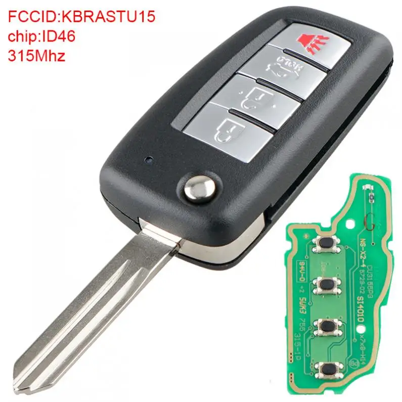 

Пульт дистанционного управления для автомобиля, 315 МГц, 4 кнопки, 1 шт.