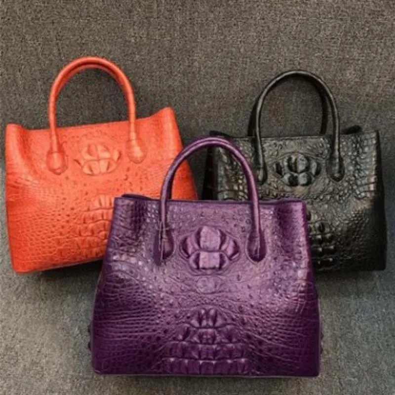 

XHPJ новая тайская сумка из крокодиловой кожи женская сумка настоящая вещь натуральная кожа трендовая натуральная кожа на одно плечо