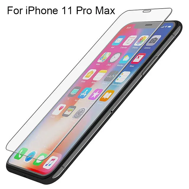For Phone 11 Pro Max 3PCS Screenprotector Tempered Glass for IPhone X XR XS 11 Pro Max 8 7 6 6S Plus 5 5S SE 8plus 4 4S 5C Screen Protector Film Phone Verre Tremp - Цвет: For Phone 11 Pro Max