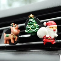 christmas santa claus air freshener fragrance perfume vent clip car ornaments
