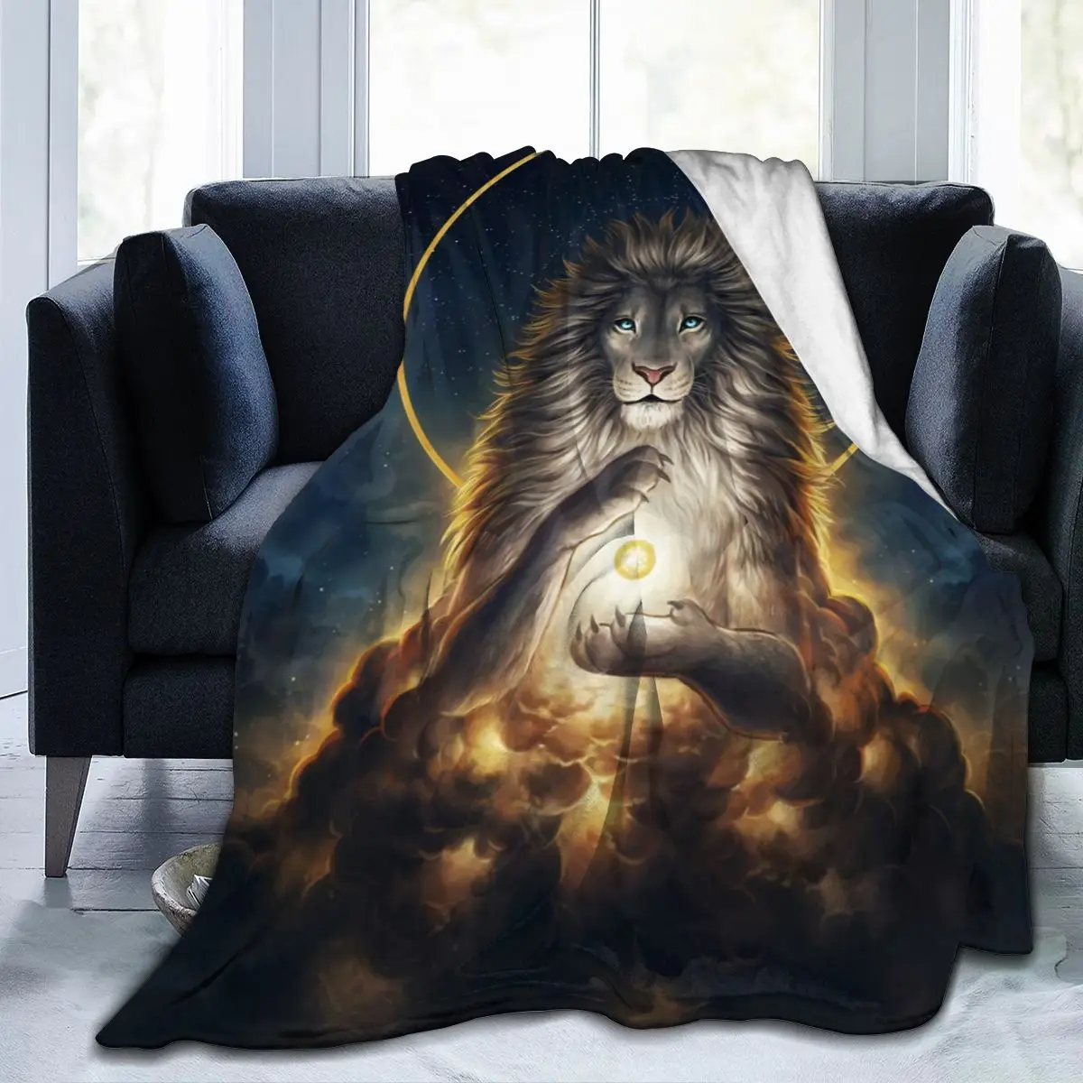 

Lion King Of Jungle Wild Animals Fleece Throw Blankets For Sofa Bed Couch Dropship Wholesale Decorative Cartoon Family Throws