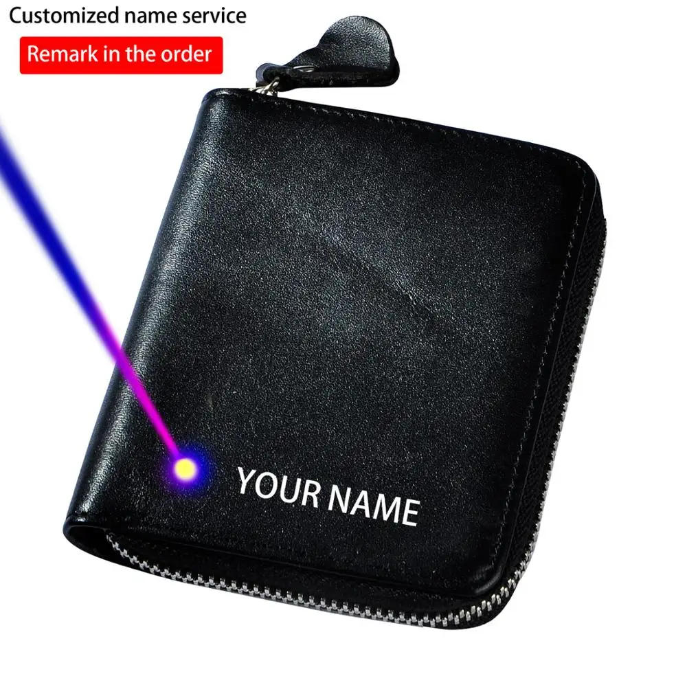 Мужской кошелек из воловьей кожи вертикальный двойной Повседневный