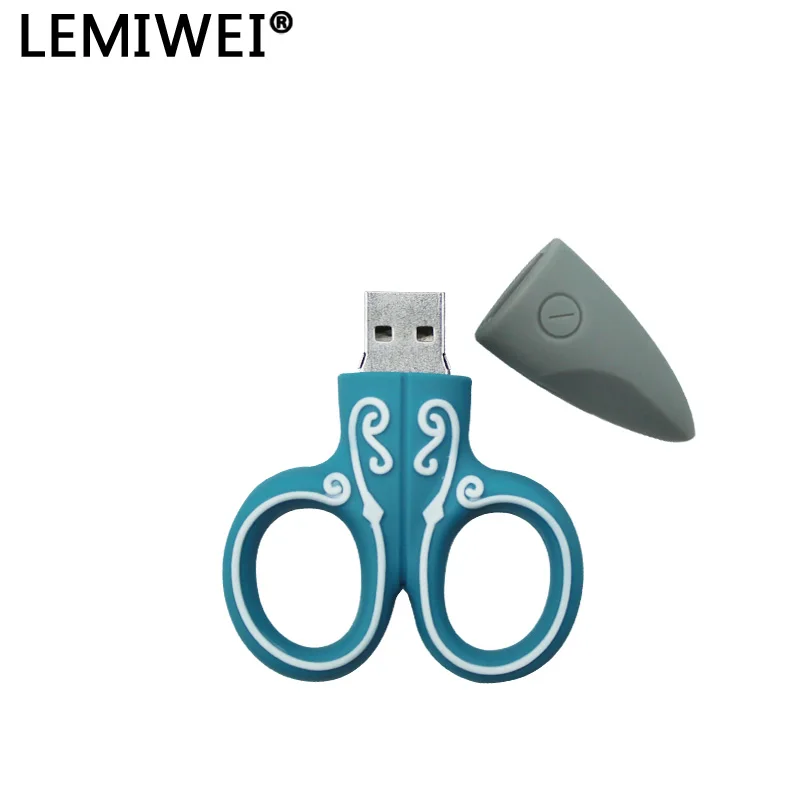 Швейная машинка USB флеш-накопитель 64 ГБ 32 16 милые Мультяшные ножницы Pendrive 8 4 мини