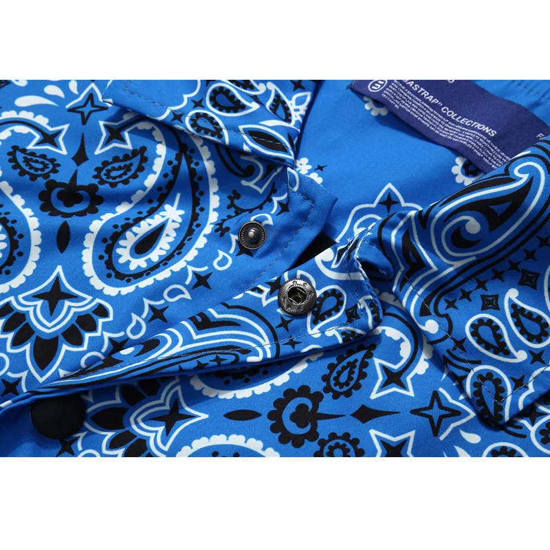 

Men Jacket Hip Hop Oversized Streetwear Andana Paisley Print Bomber Jackets Harajuku Casual Vintage Windbreaker Fashion Coat