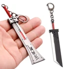 Final Fantasy 7 VII наряд в стиле известных брендов брелок в виде меча Клауд страйф Final Fantasy VII меч Зак ярмарка оружие металлическая подвеска брелок для ключей Косплэй llaveros