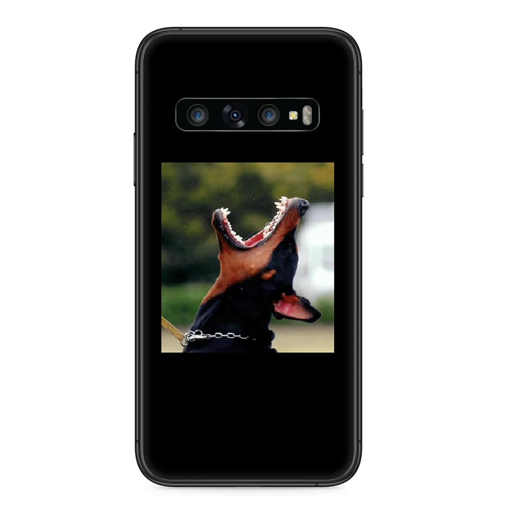 Чехол Doberman для телефона Samsung Galaxy S 10 20 3 4 5 6 7 8 9 Plus E Lite Uitra черный роскошный