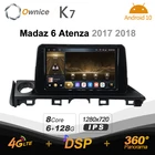 Автомагнитола Ownice K7, Android 10,0, для Madaz 6 Atenza 2017 2018, поддержка фронтальной камеры, 4G LTE 360, 2din, автомагнитола 6G + 128G