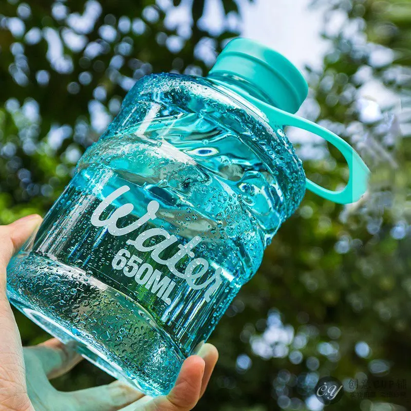 

650 мл походная Спортивная портативная чашка для воды, Милая мини-бутылка для воды, многоцветная KT1