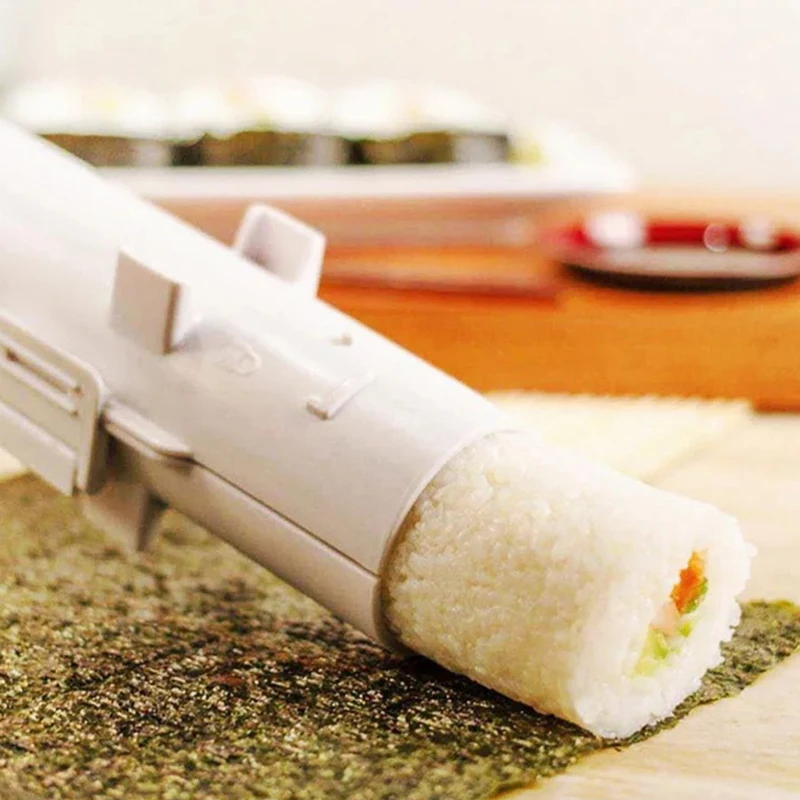 

Sushi Maker Roller Rice Machine DIY Japanese Sushi Bazooka Vegetable Meat Rolling Tool Onigiri Bento Accessories Kitchen Molds