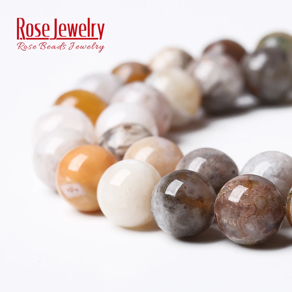Натуральный камень Лист Бамбука сердолик Агаты круглые бусины россыпью 15 дюймов