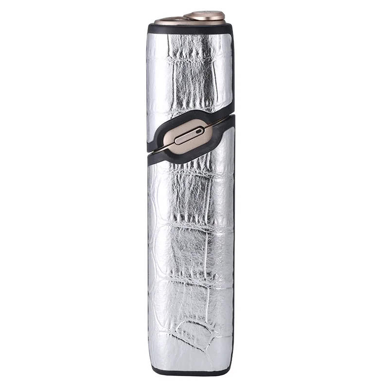 JINXINGCHENG чехол для Iqos Multi 3 кожаный чехол для Iqos 3,0 мульти мешочек с держателем коробка Защитная крышка 3 цвета - Цвет: Серебристый