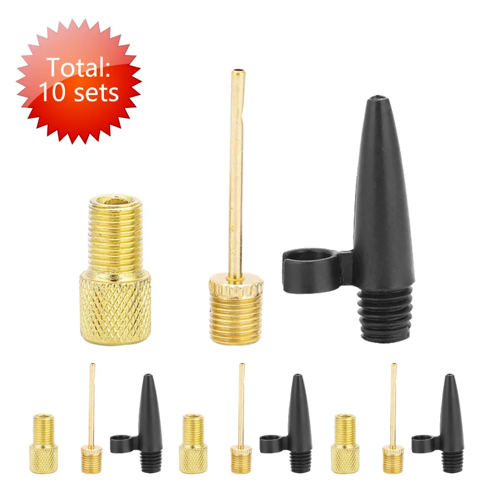 3 шт. 10 комплектов велосипедный насос французский и американский клапан адаптер