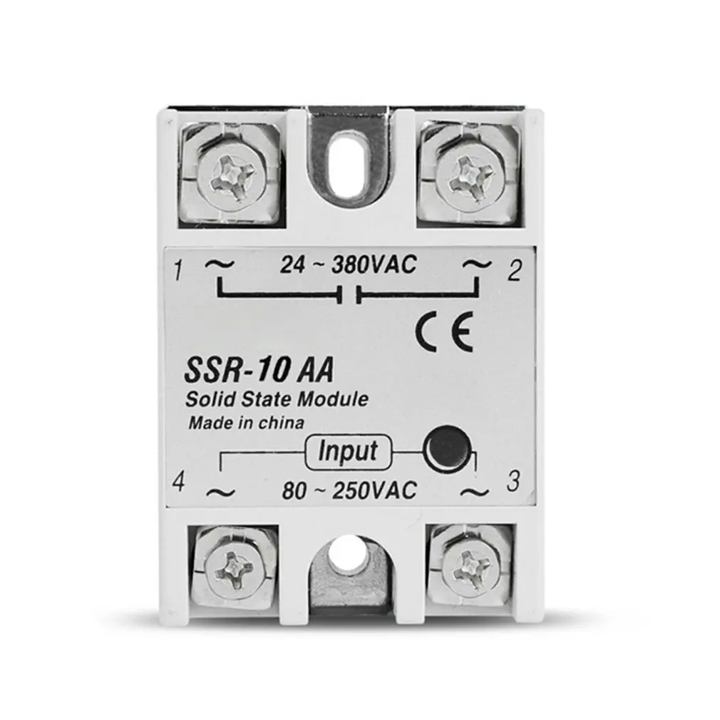 

Регулятор температуры SSR, твердотельное реле от 80-250VAC до 220V 24-380VAC, Однофазное нагрузка