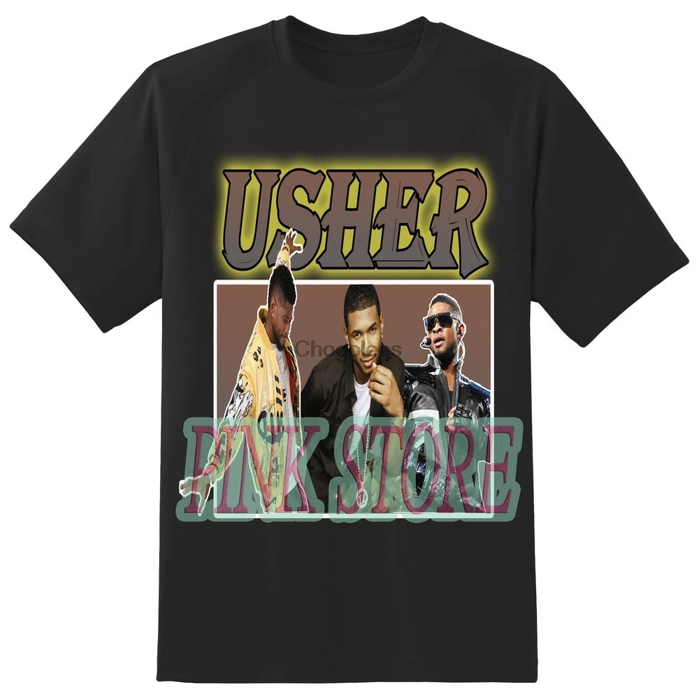 USHER Rap футболка винтажная Ретро Повседневная унисекс 132 | Мужская одежда