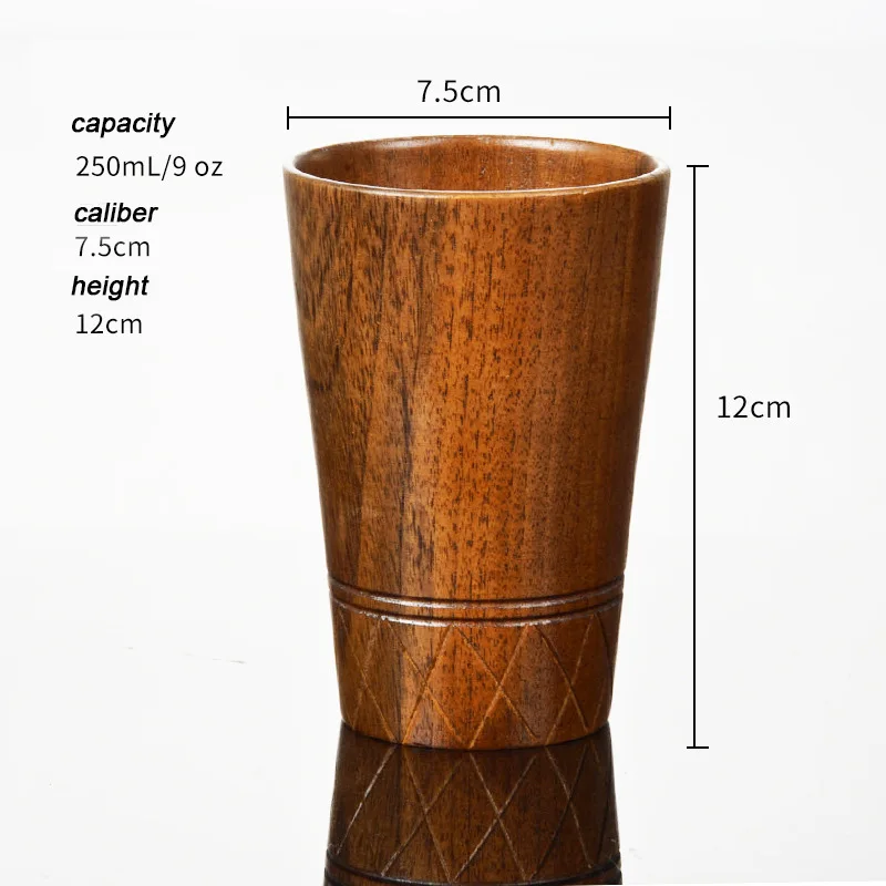 Деревянные чайные чашки Jujube деревянная кружка искусственная чашка для сока и